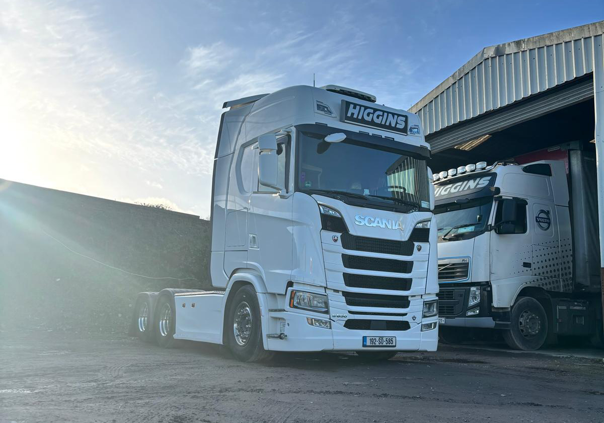 Freight Transfer truck on the road